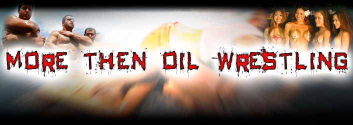 male / female oil wrestling